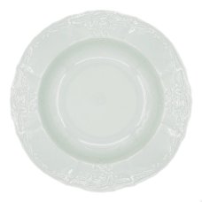 Πιάτο Πορσελάνης Βαθύ Φαγητού Bernadotte White Flowers 23cm (Σετ 6Τεμαχίων)